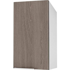 Berlioz Créations Berlioz Creations CP4HC Wall Cabinet with 1 Door in Oak 40 x 34 x 70 cm 100 Percent Made in France