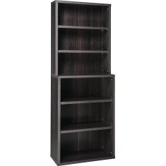 Closetmaid 6-ярусный декоративный книжный шкаф из орехового дерева черный 13509