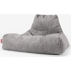 Lounge Pug , Milzu pupiņu maisu atpūtas krēsls Cord Slate Grey