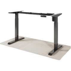 Desktronic Height-adjustable electric desk, white frame