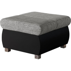 Mirjan24 Bangkoka polsterēts taburete Mazs soliņš 60 x 60 x 39 cm taburete Modern Pouf Footstool Seat Mēbeles (Soft 011 + Lawa 05)