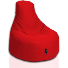 Bubibag Gamer Bean Bag, atpūtas krēsls, spēļu Bean Bags, iekštelpu un āra spilvens bērniem un pieaugušajiem (sarkans)