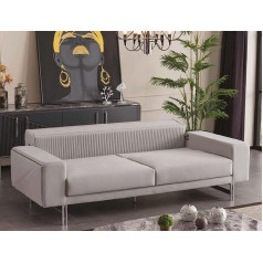 Jv Möbel Prabangi sofa 3 sėdimų vietų sofos 3 sėdimų vietų svetainės kušetė Modernūs baldai Nauja