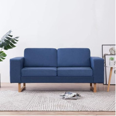 Musevane 2 Seater Sofa Fabric Blue