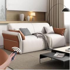 HFLKKC Intelligentes Elektrisches Schlafsofa/Klappbares Teleskopbett, Multifunktionaler Stauraum, Kleines Schlafzimmer, Wohnzimmer, Arbeitszimmer, Sofa, Doppelsofa,1.2m