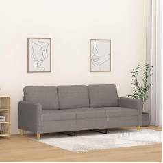 LAPOOH 3 vietų sofa taupe 180 cm, audinys, poilsio sofa, sofos ir kušetės, poilsio sofa, svetainės sofa, sofa su miego funkcija - 359493