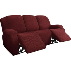 Linfky Atgāžamais pārklājs Dīvāns Slipcover Dīvāns pārklāj 4 gabalu mēbeļu aizsargu Couch Jaunākais žakarda formas Fit Stretch stilīgs mīksts ar elastīgu bāzi (8 gab.)