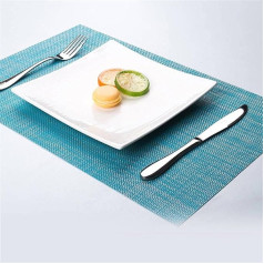 Werwer Galda paliktņi Galda paklājiņi Bāra paklājiņš Plate Mat Placemat Set Virtuves karstie spilventiņi Kvadrātveida paklājiņi (Krāsa : A)