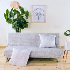 GUOCU Dīvāna pārvalks bez roku balsta - dīvāna pārvalks Stretch Bed Couch Protective Cover Floral Print, krāsa 5.1 sēdvieta (120-155 cm)
