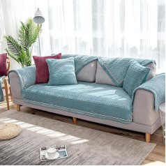 Plīša L-veida dīvāna pārvalks Stūra dīvāns Slipcover Plain Moderns bērnu mēbeļu aizsargs Sekciju dīvānu pārvalki Loveseat Chaise Longue Neslīdošs dīvāna dvielis