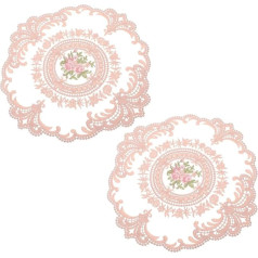 Pretyzoom 2gab Lace Placemat Lace Round Rolls Placemat Lace Placemat Lace Placemat Lace Placemat Lace Placemats Round Lace Placemats Placemats Placemats Materiāls Piena zīda rotājumi Rokasgrāmata