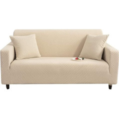 ‎Home-Sofa Pretslīdes žakarda dīvāns Slipcover Stretch Soft Sofa Slipcover Trikotāžas Spandekss Dīvāns Cover Mazgājams mēbeļu aizsargs suņiem Kaķi Mājdzīvnieki Bērni D Dīvāns