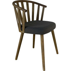 Treesure Высококачественный стул из массива дуба с элегантной тканевой обивкой - идеальный дизайнерский стул для стильной кухни элегантного к
