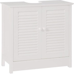 Premier Housewares Vannas istabas skapītis zem izlietnes Double Shutter Durvis Vannas istabas skapītis zem izlietnes skapīša Vannas istaba 60 X 60 X 30 cm