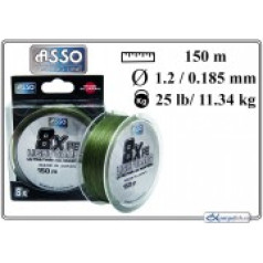 Asso Pītā aukla ASSO 8x PE 150 gr - 12