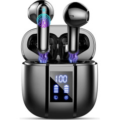 Renimer Kopfhörer Kabellos Bluetooth 5.3, Bluetooth Kopfhörer In Ear mit 4 ENC Noise Cancelling Mic, IP7 Wasserdicht Wireless Kopfhörer, 48H Immersiver Deep Bass Earbuds, Digitale LED-Anzeige Ohrhörer