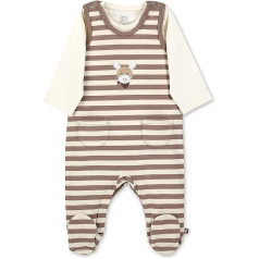 Sterntaler Baby Boys Romper GOTS Komplekts Emmi - Baby Romper - Svītrains Single Jersey - Zaļš