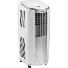 TROTEC PAC 2010 E Mobilais gaisa kondicionieris 3-in-1 dzesēšana, ventilācija, gaisa sausināšana Monobloka gaisa kondicionieris 2,1 kW 7200 BTU/h līdz 26 m² / 65 m³ lielām telpām 3 ventilācijas līmeņi.