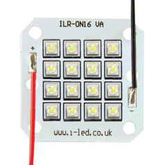 IR-LED-modulis, 16CHIP, 850NM, kvadrātiska PCB, UV- un IR-komponenti, 1 Stück, ILR-IW16-85SL-SC211-WIR200