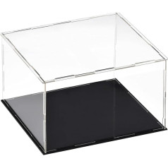 TOP-VIGOR caurspīdīga akrila vitrīna 30x30x20cm putekļu necaurlaidīgs aizsargs Countertop Box Display Case Cube Collectibles Display Case Figure Toy Storage Home Storage