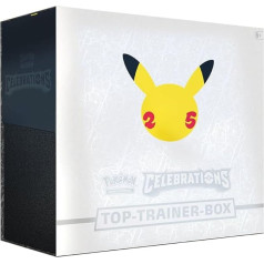 Pokémon 25th Anniversary Celebrations Top Trainer Box (vācu valodā) (Tirdzniecības kāršu spēle)