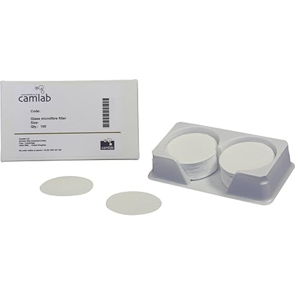 Camlab 1173441 Filterpapier aus Polycarbonat, Grad 482, 0,22 µm, 47 mm, 100 Stück