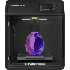 Flashforge Adventurer 5M Pro 3D printeris ar Max. 600 mm/s ātrums, automātiska izlīdzināšana, dubultā filtrēšanas sistēma, attālināta uzraudzība, ātri noņemama sprausla, automātiska izslēgšanās.