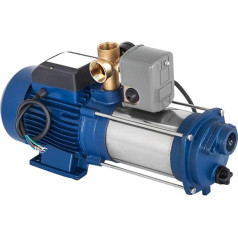 KEESUNG 1800W centrbēdzes gartenpumpe Kreiselpumpe, Wasserpumpe Jetpumpe Blau Hauswasserwerk Kreiselpumpe mit Druckschalter, 2850U/min, 2,6 PS, 67L/min, 50 Hz