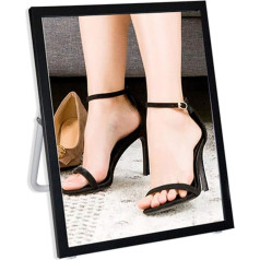 Spiegel Simple Square Test Shoe Spiegel Black/White Stand 40×50cm Home Desktop Cosmetic Spiegel Under/Clothing Store Floor Test Shoe spiegel