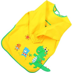 BESTonZON 3St Kinderschürze kochen backen schürze Kunstkittel für Kinder -Lätzchen malschürze kinder backschürze kinder Malkittel Wasserdichte Malschürze lange Ärmel Sprühfarbe Polyester