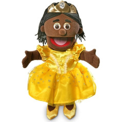 Silly Puppets princese 40 cm rokas lelle bērniem ar kustīgu muti un rokām Noņemams ar roku mazgājams apģērbs
