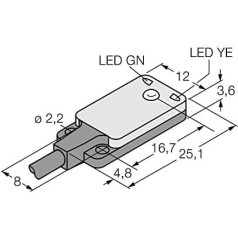 3058223-VS2KRP5V,Opto sensors Einweglichtschr. (sūtītāja/aizsūtītāja) Miniatūrsensors