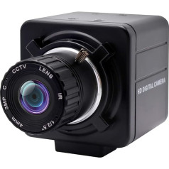 Svpro 1080P Full HD USB tīmekļa kamera 2MP CMOS OV2710 4 mm objektīvs ar manuālu fokusēšanu CS Mount kamera Augsts kadru uzņemšanas ātrums 30fps/60fps/100fps USB kamera darbvirsmas datoram Linux Windows Android, Plug and Play