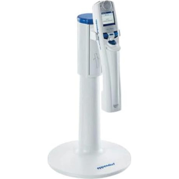 Eppendorf VB-1748 Multipette E3 uzlādes statīvs ar Combitips Advanced komplektā, rezerves pipete, Combitip zona 1μl-50ml, gaiši pelēks