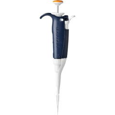 Gilson CF-0607 Pipetman P2L vienkanāla pipete ar plastmasas pilinātāju 2 μl, oranža/zila