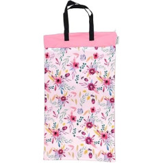 Avo&Cado Duo XL mitruma maisiņš ar žāvēšanas nodalījumu (Flowers/Pink)