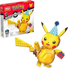 Mega Construx GWY76 - Pokémon 25th Anniversary 10 cm Pikachu konstruktors ar 280 klucīšiem, no 6 gadiem