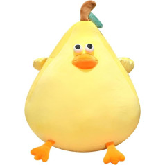 SNOWOLF Cute Large Plush Cushion Thick Chicken Plush Toy 60 cm Funny Mother Chicken Doll Stuffed Animal Simulation Sleeping Soft Hug Plush Toy for Christmas, Yellow