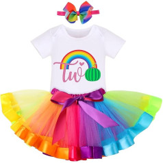 Jaundzimušo bērnu meitene 1. 2. 3. 3. 4. 5. dzimšanas dienas ballīte apģērbs arbūzu tēma kokvilnas bodysuit + varavīksnes princese tilla tutu svārki + priekšgala loksne kūka sadursme foto rekvizīti kleita