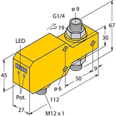 6870643-FCI-D10A4P-LIX-H1141,Strömungsüberwachung Inline-Sensor