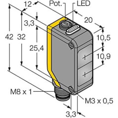 3077766 - Q20PLVQ7, optisks sensors, atstarojošā plāksne