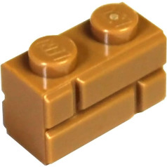 LEGO Parts and Pieces: Sand Orange (Medium Nougat) 1x2 Masonry Profile Brick x100