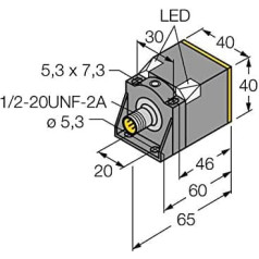 uprox® 4280430-NI35U-CK40-ADZ30X2-B3131 Indukcijas sensors ar palielinātu sensora darbības attālumu