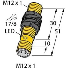 46522 - NI4 S12 AP6X H1141, INDUKTĪVS SENSORS