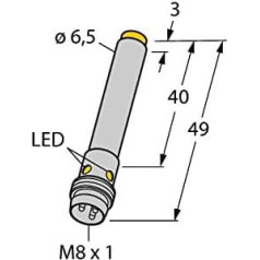 Turck Induktivitātes sensors nicht bündig PNP, Schließer NI3-EH6,5-AP6X-V1131