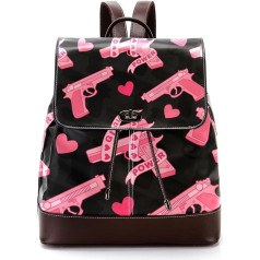 Rozā Girl Power Love heart personalizēta skolas soma grāmatu somas pusaudžiem, daudzkrāsaina, 27x12.3x32cm, mugursomas mugursomas