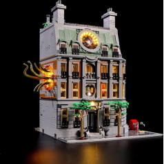 BRIKSMAX 76218 LED gaisma Lego Sanctum Sanctorum - saderīga ar Lego Marvel konstruktora klucīšu modeli - bez Lego komplekta