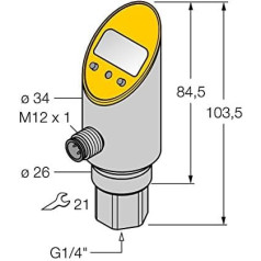 6833317-PS016V-301-2UPN8X-H1141,Drucksensor m. 2 Transistorschaltausg. pnp/npnn