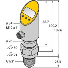 6832716-PS040V-508-2UPN8X-H1141,Drucksensor (verdrehbar) pnp/npn