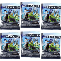 Mega Construx Halo Infinite Series 4 mini figūriņas Slepenās somas komplekts 6 iepakojumi